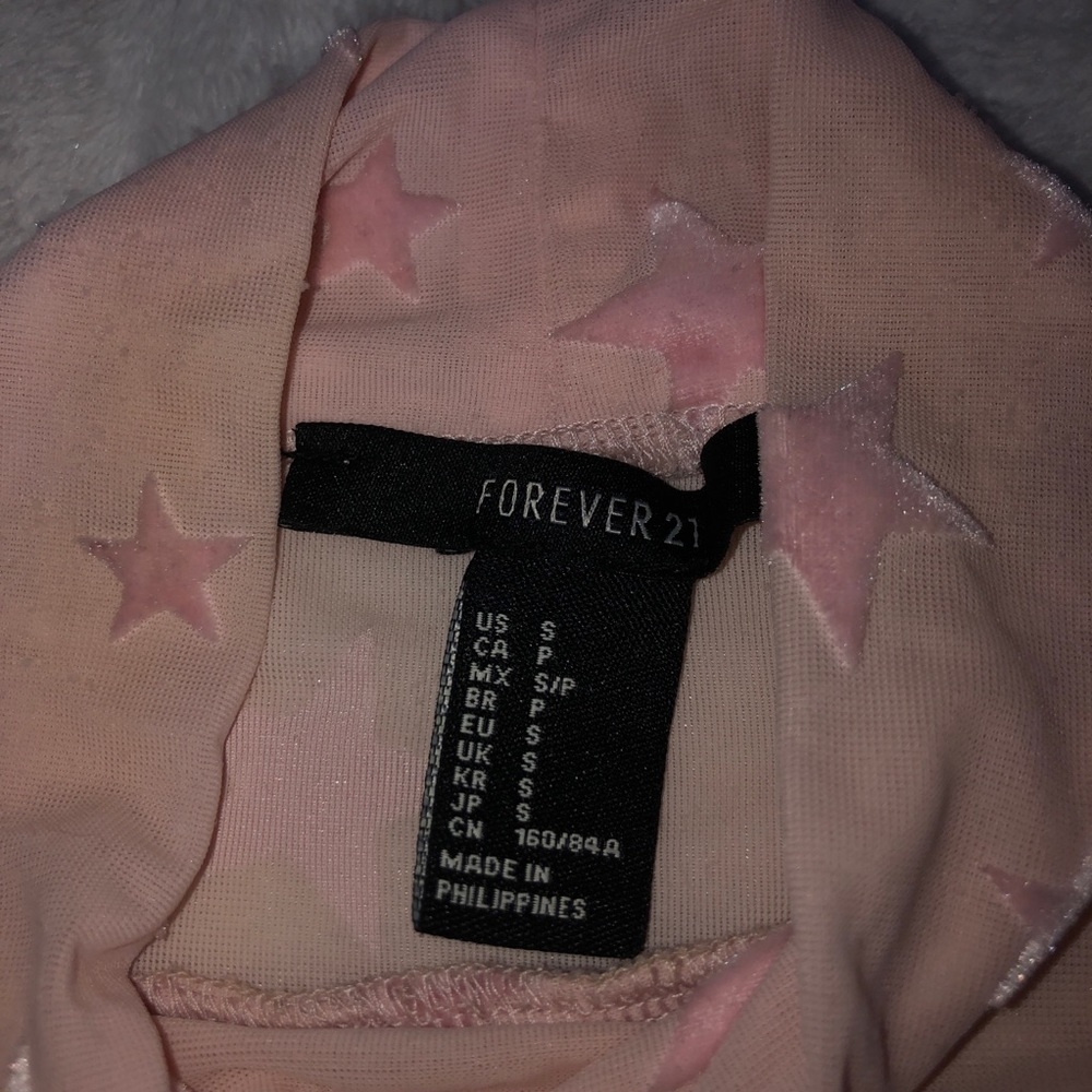 Forever 21 baby pink sheer bodysuit - Picture 4 of 6